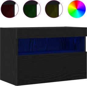 vidaXL Ντουλάπι Τηλεόρασης Τοίχου 60 x 30 x 40 εκ. Μαύρη δρυς