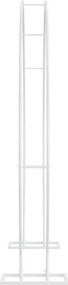 vidaXL Διπλός Γάμος Αψίδα Λευκό 220 x 45 x 200 εκ. Ατσάλι