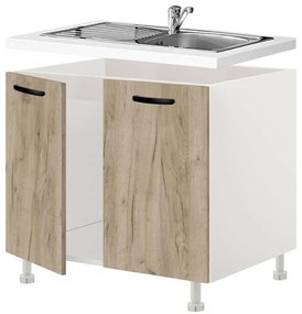 Floor cabinet Sink Emma 90 cm Γκρί