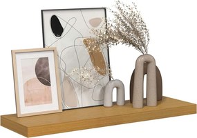 vidaXL Ράφι Τοίχου Επιτοίχιο Μπεζ 90 x 23,5 x 3,8 cm