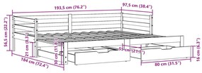 ΚΑΝΑΠΕΣ ΚΡΕΒΑΤΙ ΣΥΡΟΜΕΝΟΣ ΧΩΡΙΣ ΣΤΡΩΜΑ 90X190 ΕΚ. &amp; ΣΥΡΤΑΡΙΑ 3302156