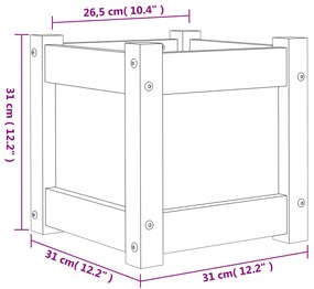 ΖΑΡΝΤΙΝΙΕΡΑ ΛΕΥΚΗ 31 X 31 X 31 ΕΚ. ΑΠΟ ΜΑΣΙΦ ΞΥΛΟ ΠΕΥΚΟΥ 837396