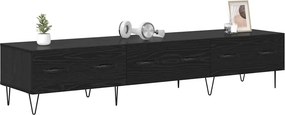 vidaXL Ντουλάπι TV Μαύρη δρυς 150 x 36 x 30 εκ Επεξεργασμένο ξύλο