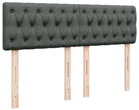 ΚΡΕΒΑΤΙ BOXSPRING ΜΕ ΣΤΡΩΜΑ ΣΚΟΥΡΟ ΓΚΡΙ 160X200 ΕΚ ΥΦΑΣΜΑΤΙΝΟ 3289815