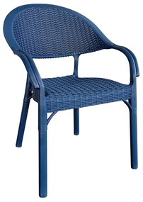 14720030 Καρέκλα Κήπου Eco Μπλε Ανακυκλωμένο PP 59x55x84cm PP, 1 Τεμάχιο