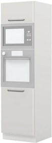 Επιδαπέδιο ντουλάπι φούρνου ψηλό Modena K21-60-RM-Λευκό - Γκρι ανοιχτό - 60.00Χ60.00Χ216.00cm