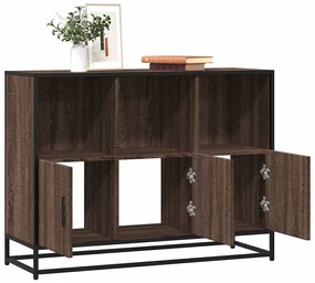 Sideboard καφέ δρυς 100x35x76 cm Κατασκευασμένο ξύλο - Καφέ