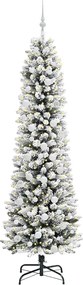 vidaXL Τεχνητό Χριστουγεννιάτικο Δέντρο με 300 LED Λευκό 210 cm