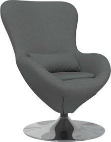 vidaXL Κάθισμα-αυγό Σκούρο Γκρι 63 x 73 x 90 εκ ύφασμα