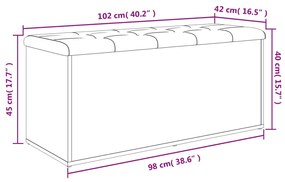 ΠΑΓΚΑΚΙ ΑΠΟΘΗΚΕΥΣΗΣ ΛΕΥΚΟ 102 X 42 X 45 ΕΚ. ΑΠΟ ΕΠΕΞΕΡΓ. ΞΥΛΟ 835054