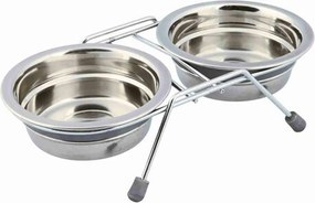 Ταΐστρα σκύλων Trixie Ανοξείδωτο ατσάλι 250 ml Διπλή 2 x 250 ml