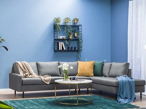 Γωνιακός Καναπές Seattle N100, Γκρι, 268x189x80cm, 87 kg, Πόδια: Μέταλλο | Epipla1.gr
