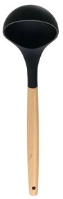 ESTIA ΚΟΥΤΑΛΑ ΒΑΘΙΑ BAMBOO ESSENTIALS ΣΙΛΙΚΟΝΗΣ ΜΑΥΡΗ
