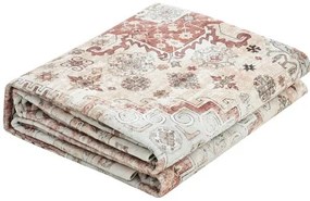 VEVOR Large Area Rug 8 x 10 ft Anti-Skid Indoor Floor Mat Vintage Brown Red