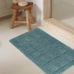 Πατάκι Μπάνιου Dante Dark Aqua Melinen 50X80cm 100% Cotton