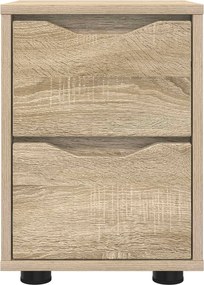 vidaXL Κομοδίνο Δρύς Sonoma 30,5 x 30 x 43 εκ Επεξεργασμένο Ξύλο