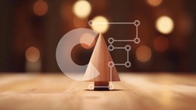 Intra Συλλεκτικό Ξύλινο Παζλ Plywood  4mm - Μικρό ξύλινο στολίδι Χριστουγεννιάτικου Δέντρου Σε Ξύλινο Κουτί - Διαστάσεις: 10x10 cm – 25 κομμάτια
