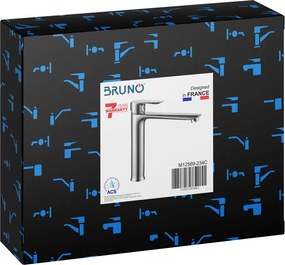 BRUNO μπαταρία νιπτήρα M12569-234C, αναμεικτική, ασημί