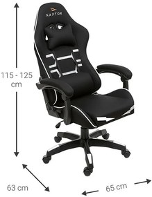 Καρέκλα Gaming Raptor Inferno-Leuko