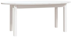 vidaXL Τραπεζάκι Σαλονιού Λευκό 110x55x45 εκ. από Μασίφ Ξύλο Πεύκου