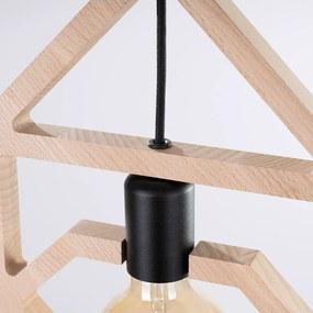 Κρεμαστό φωτιστικό CARO/ξύλο/1x15W
