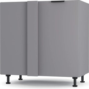 Craft Κάτω Γωνιακό Ντουλάπι Γραφίτη 100x48x82cm