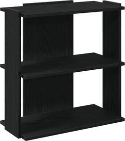 vidaXL Βιβλιοθήκη 3 Επιπέδων Μαύρη 60x30x60 εκ. από Επεξεργ. Ξύλο