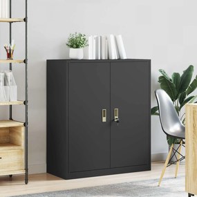 vidaXL Ντουλάπι αποθήκευσης Μαύρο 90 x 40 x 105 cm Ατσάλι