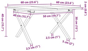 ΤΡΑΠΕΖΑΚΙ ΣΑΛΟΝΙΟΥ ΠΛΑΙΣΙΟ X 60X60X40ΕΚ ΜΑΣΙΦ ΠΕΥΚΟ/ΧΥΤΟΣΙΔΗΡΟΣ 3282682