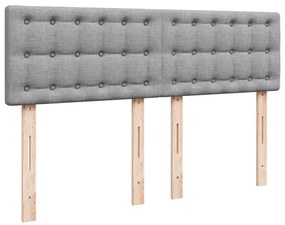 ΚΡΕΒΑΤΙ BOXSPRING ΜΕ ΣΤΡΩΜΑ ΑΝΟΙΧΤΟ ΓΚΡΙ 140X200 ΕΚ. ΥΦΑΣΜΑΤΙΝΟ 3285925