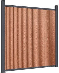 vidaXL Πάνελ Περίφραξης Καφέ 526 x 186 εκ. από WPC