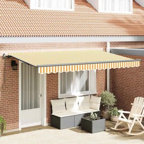 vidaXL Σκηνίτσα Αναδιπλούμενη Κίτρινο 400 x 200 cm ύφασμα