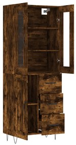vidaXL Ντουλάπι Καπνιστή Δρυς 69,5x34x180 εκ. από Επεξεργασμένο Ξύλο