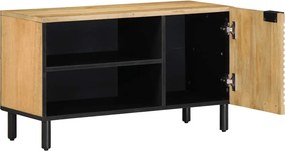 vidaXL Ντουλάπι τηλεόρασης καφέ 80x31,5x46 cm από μασίφ ξύλο Mango