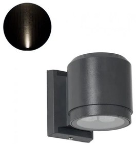 Απλίκα Φωτιστικό Τοίχου LED 12W IP67 Φυσικό 4500K Ανθρακί WALLLIGHT-SONA 90482 Globostar 90482 Ανθρακί