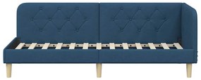 vidaXL Κρεβάτι Γωνίας Μπλε 80 x 200 cm ύφασμα