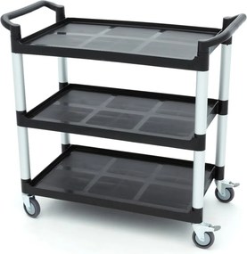 Serving Trolley – 3 Plastic Shelves – 103 x 50,5cm