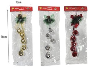 Κρεμαστή Χριστουγεννιάτικη Διακόσμηση με Μπάλες και Κουκουνάρι - Hanging Christmas Decoration with Balls and Pinecone