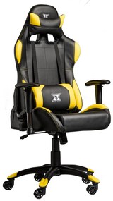 Serioux Torin Καρέκλα Gaming Δερματίνης με Ρυθμιζόμενα Μπράτσα Μαύρο/Κίτρινο