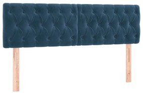 ΚΡΕΒΑΤΙ BOXSPRING ΜΕ ΣΤΡΩΜΑ ΣΚΟΥΡΟ ΜΠΛΕ 160X200 ΕΚ. ΒΕΛΟΥΔΙΝΟ 3131151