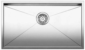 Blanco Zerox 700-IF/A Inox Λείος Νεροχύτης Ένθετος με 1 Γούρνα 76x51 cm
