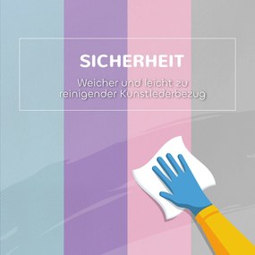 HOMCOM Μαλακά τουβλάκια, σετ 5 τεμαχίων από αφρώδη τουβλάκια για παιδιά ηλικίας 1-3 ετών, συνθετικό δέρμα, πολύχρωμο