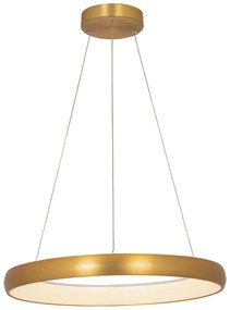Φωτιστικό Οροφής 2054 Led 3000K 50W Φ60cm Brushed Gold Matt Aluminum,Acrylic
