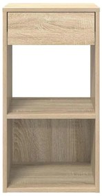vidaXL Κομοδίνα με συρτάρι 2 τεμ. Sonoma Δρυς 35x34x66,5 εκ.