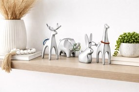 Σετ 4 Μεταλλικές Βάσεις δαχτυλιδιών ματ χρωμίου/ Umbra