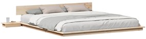 vidaXL Σκελετός Κρεβατιού Καφέ 200 x 200 cm ξύλο