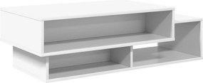 vidaXL Τραπεζάκι σαλονιού Λευκό 105 x 50 x 32,5 εκ Επεξεργασμένο ξύλο