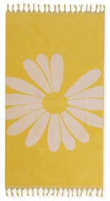 Πετσέτα Θαλάσσης Ζακάρ Daisy Style Yellow 80x160 Nef-Nef Homeware