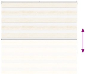 vidaXL Ζέβρα τυφλή μπεζ μάρμαρο Πλάτος υφάσματος 145,9 εκ. Πολυεστέρας