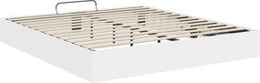 vidaXL Κρεβάτι Οθωμανικού Τύπου Λευκό 160 x 200 cm